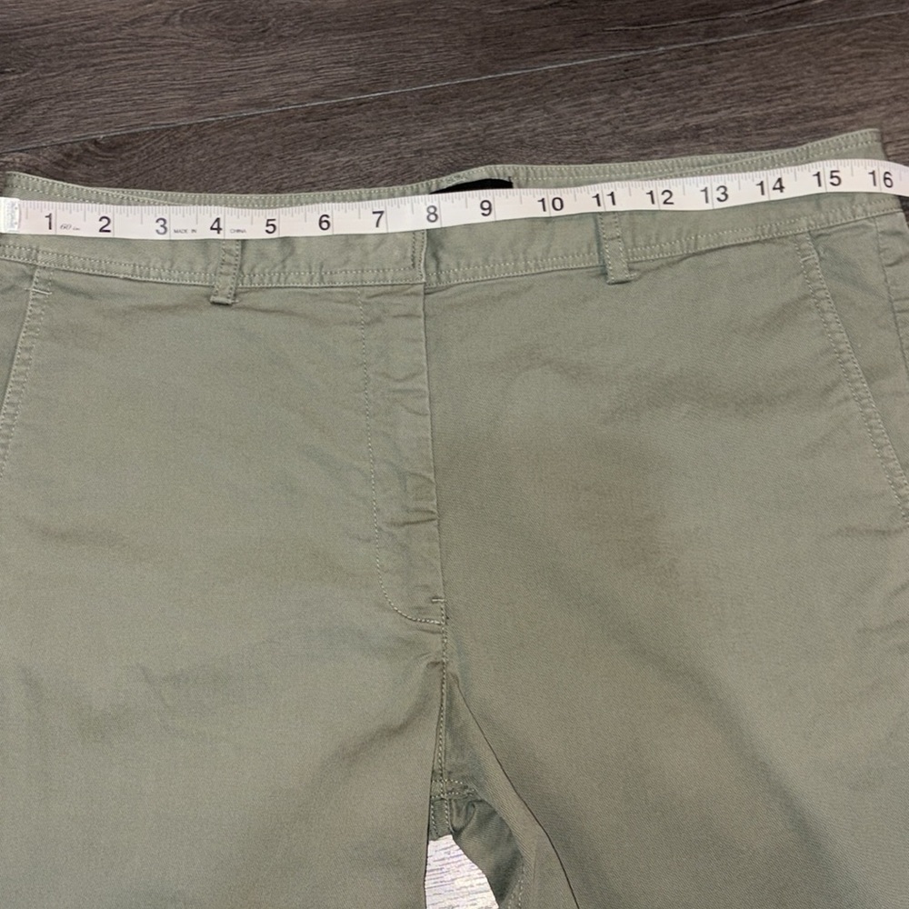 Theory Boyfriend Casual Twill Pant Size 6 Faded Army Green - Picture 14 of 15
